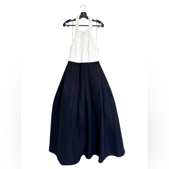 Sachin & Babi -Dominique Pleated Two-Tone Applique Formal Gown Womens Size 6 NEW - Picture 4 of 8